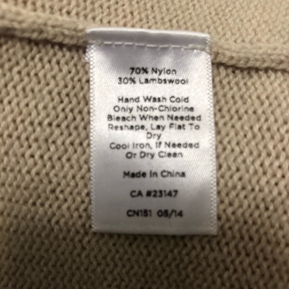 Talbots shawl collar fly-away sweater, size S - Picture 6 of 7